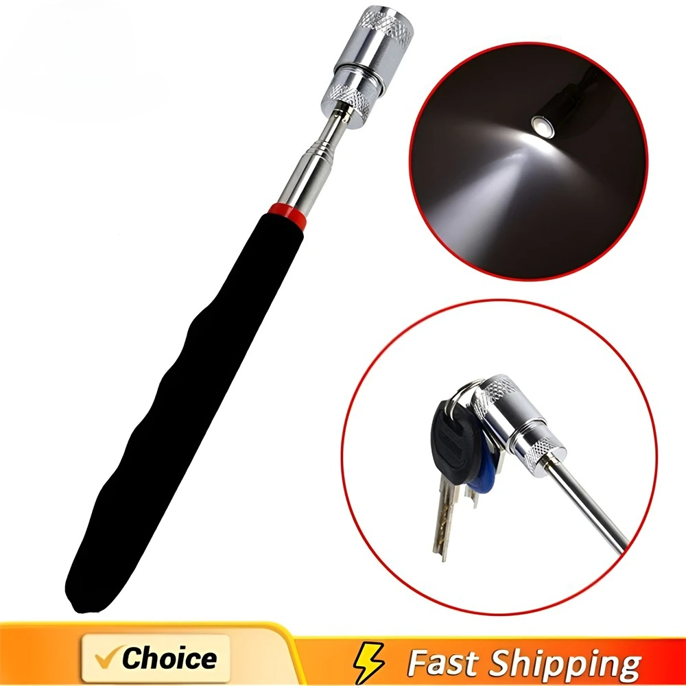 Fishing Rod Travel - قلم مغناطيسي تلسكوبي قابل للتمديد، عصا