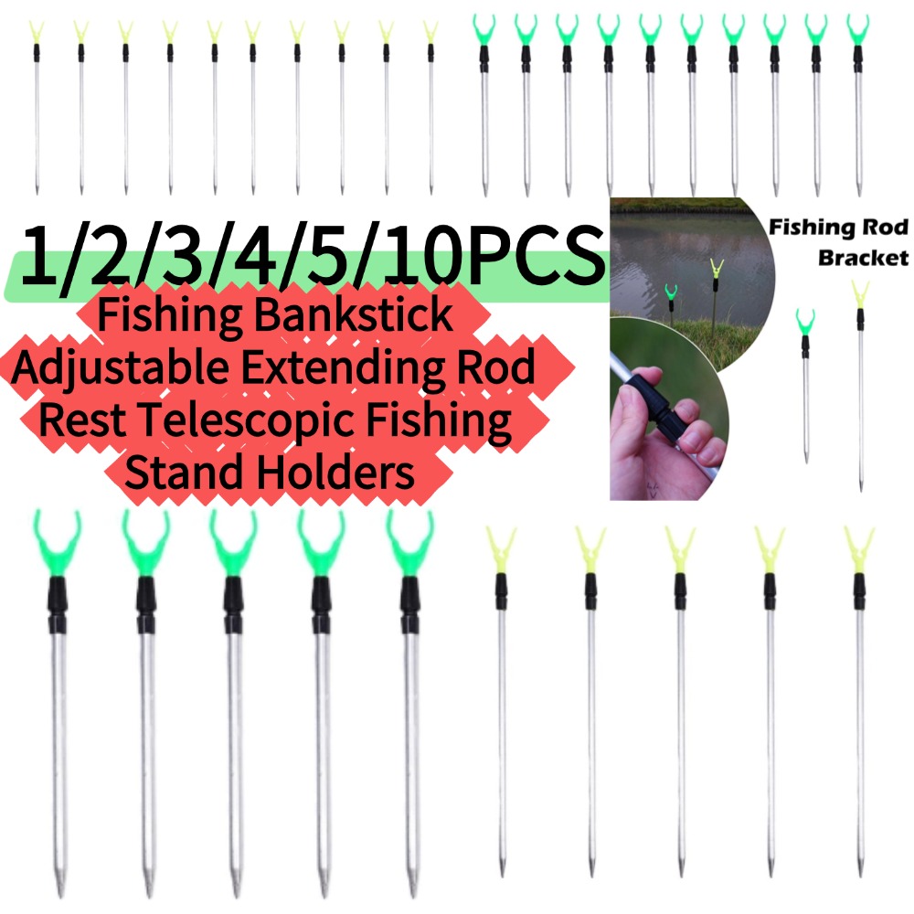 Fishing Rod Casting - 1/5/10 قطع * 50/80 سم حامل