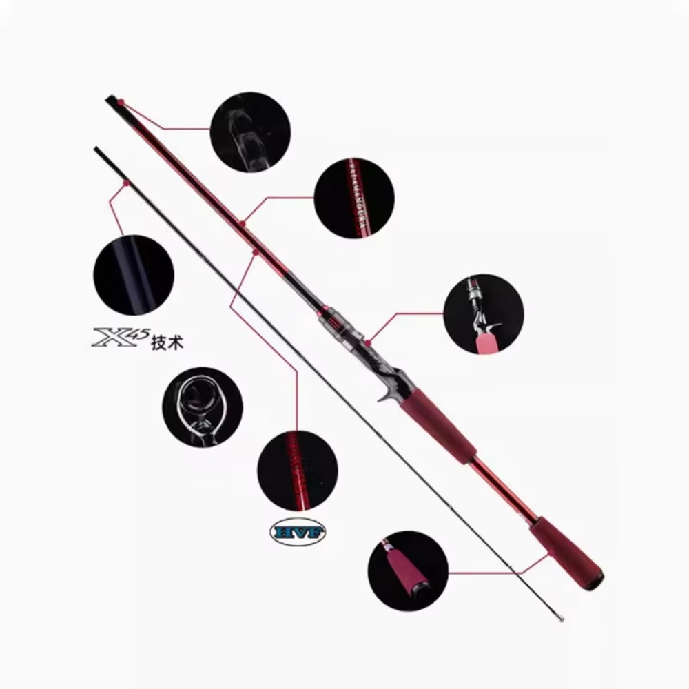 قصبة صيد من ألياف الكربون للصي - مراجعة Fishing Rod Spinning وسعره