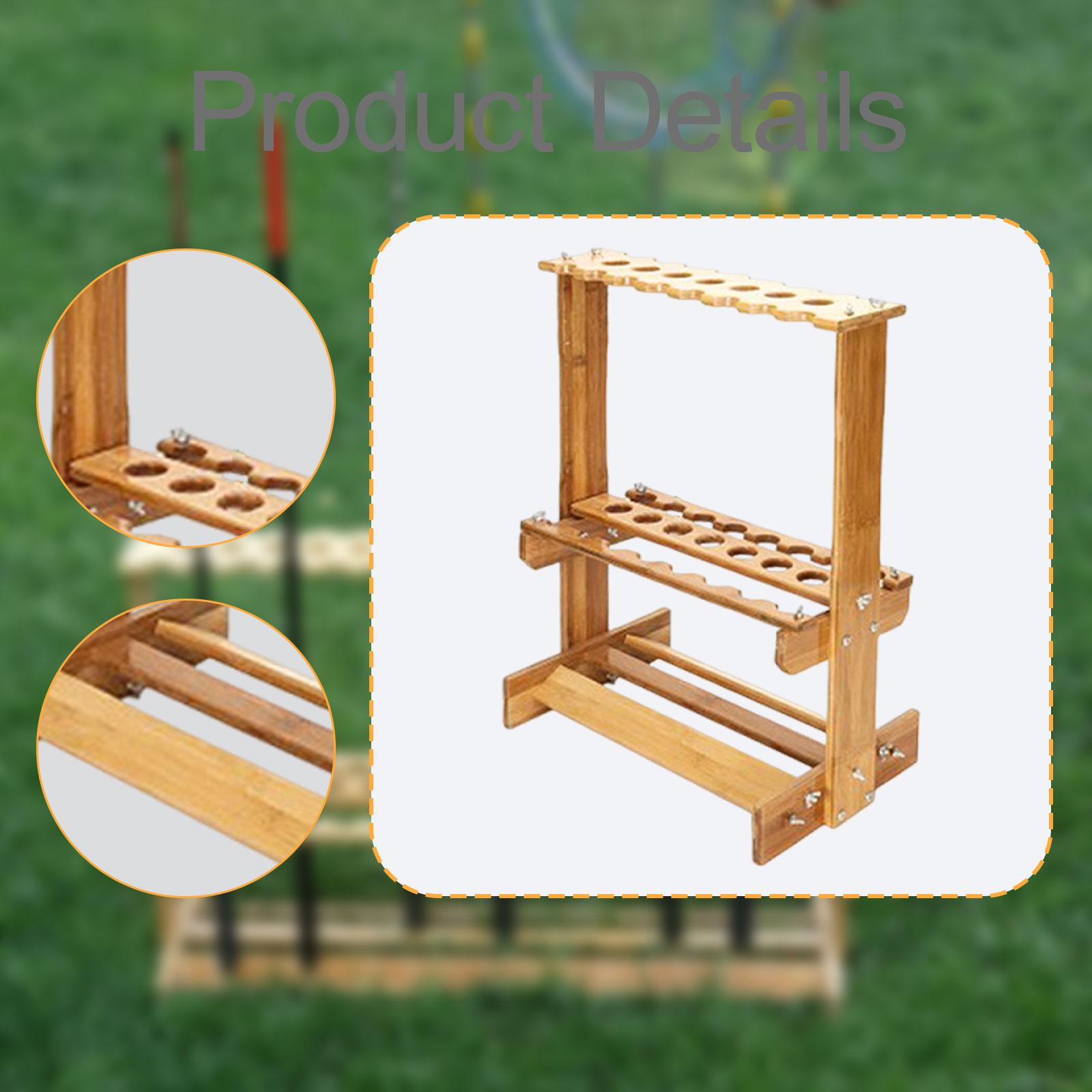 رف تخزين لقصبات الصيد من الخيز - مراجعة Fishing Rod Rack وسعره