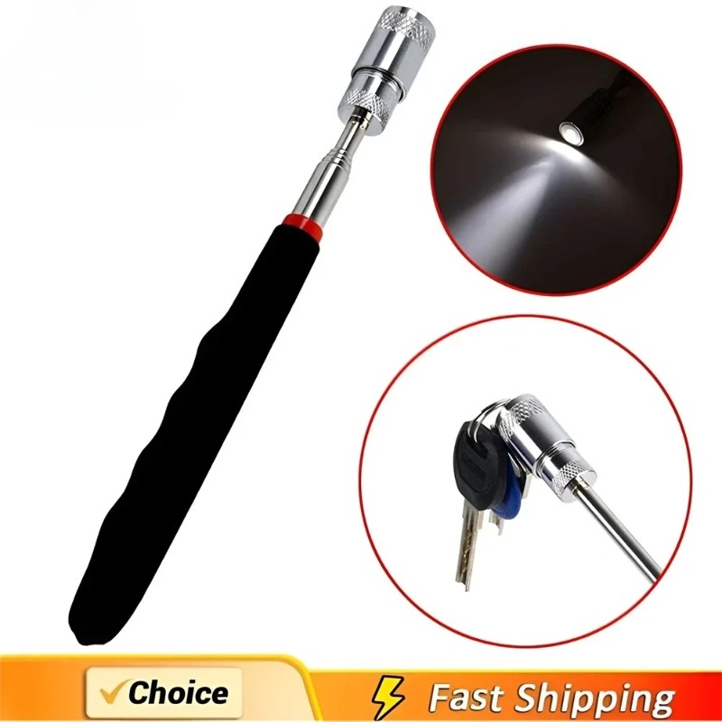 قلم مغناطيسي تلسكوبي مع ضوء LE - مراجعة Fishing Rod Travel وسعره